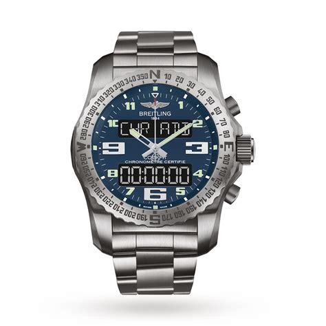 breitling cockpit b50 titanium chronograph mens watch|breitling b50 cockpit chronograph.